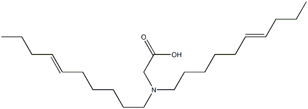 N,N-Di(6-decenyl)aminoacetic acid Structure