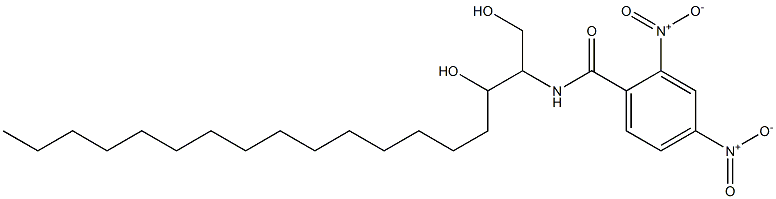 N-[2-Hydroxy-1-(hydroxymethyl)heptadecyl]-2,4-dinitrobenzamide 结构式