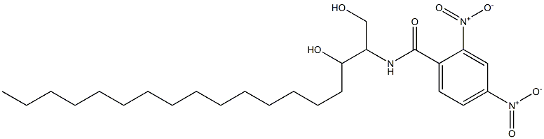 N-[2-Hydroxy-1-(hydroxymethyl)heptadecyl]-2,4-dinitrobenzamide,,结构式