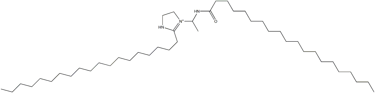 1-[1-(Icosanoylamino)ethyl]-2-nonadecyl-1-imidazoline-1-ium Structure