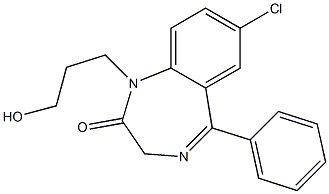 7-Chloro-1-(3-hydroxypropyl)-5-(phenyl)-1H-1,4-benzodiazepin-2(3H)-one