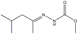 2-(1,3-Dimethylbutylidene)hydrazinecarboxylic acid methyl ester,,结构式