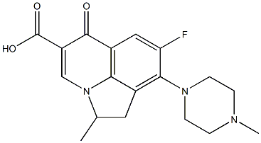 2-Methyl-7-fluoro-8-(4-methylpiperazin-1-yl)-1,2-dihydro-5-oxo-5H-2a-azaacenaphthylene-4-carboxylic acid