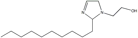 2-Decyl-3-imidazoline-1-ethanol Structure