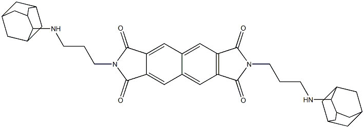 2,7-Dihydro-2,7-bis[3-(adamantan-2-ylamino)propyl]isoindolo[5,6-f]isoindole-1,3,6,8-tetrone Struktur