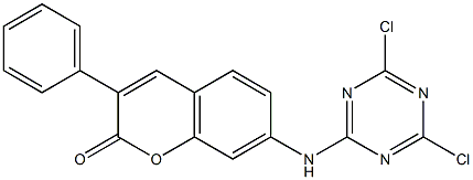 3-Phenyl-7-(4,6-dichloro-1,3,5-triazin-2-ylamino)coumarin