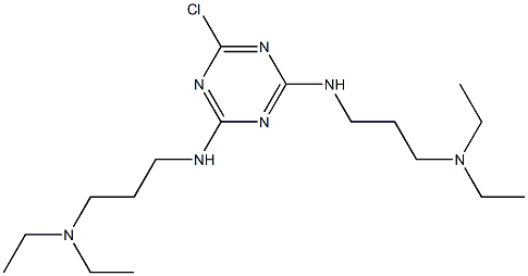 2,4-Bis[[3-(diethylamino)propyl]amino]-6-chloro-1,3,5-triazine 结构式