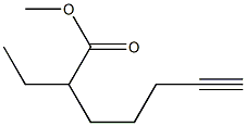 7-Octyne-3-carboxylic acid methyl ester Structure
