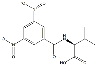 N-(3,5-ジニトロベンゾイル)-L-Val-OH 化学構造式