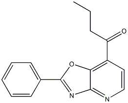2-(Phenyl)-7-butanoyloxazolo[4,5-b]pyridine,,结构式