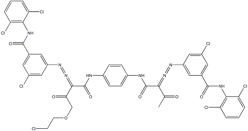 3,3'-[2-[(2-Chloroethyl)oxy]-1,4-phenylenebis[iminocarbonyl(acetylmethylene)azo]]bis[N-(2,6-dichlorophenyl)-5-chlorobenzamide]