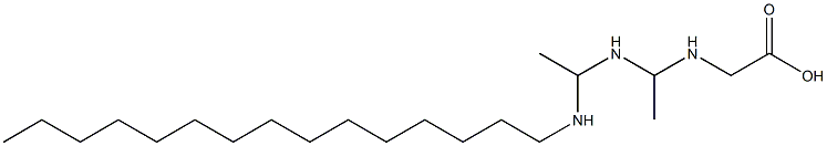 N-[1-[1-(Pentadecylamino)ethylamino]ethyl]glycine Structure