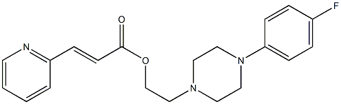 2-Pyridineacrylic acid 2-[4-(p-fluorophenyl)-1-piperazinyl]ethyl ester