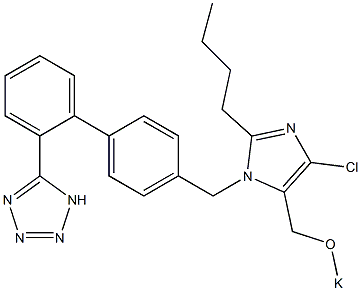 2-Butyl-4-chloro-5-[(potassiooxy)methyl]-1-[[2'-(1H-tetrazol-5-yl)biphenyl-4-yl]methyl]-1H-imidazole