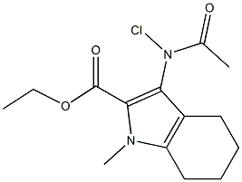 1-Methyl-3-[chloroacetylamino]-4,5,6,7-tetrahydro-1H-indole-2-carboxylic acid ethyl ester