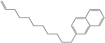 2-(10-Undecenyl)naphthalene 结构式