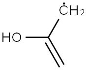 2-Hydroxy-2-propenyl radical,,结构式