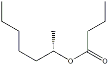 (+)-Butyric acid (S)-1-methylhexyl ester,,结构式