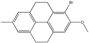 7-Methyl-1-bromo-2-methoxy-4,5,9,10-tetrahydropyrene 结构式