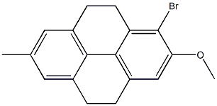 7-Methyl-1-bromo-2-methoxy-4,5,9,10-tetrahydropyrene,,结构式