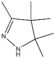 4,5-Dihydro-3,4,4,5,5-pentamethyl-1H-pyrazole Struktur
