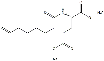 N-(7-Octenoyl)glutamic acid disodium salt Structure