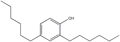 2,4-Dihexylphenol Struktur