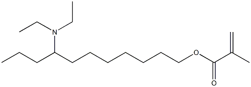 Methacrylic acid 8-(diethylamino)undecyl ester,,结构式