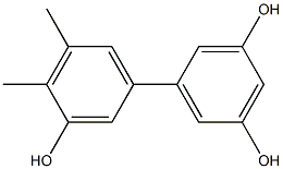 4',5'-Dimethyl-1,1'-biphenyl-3,3',5-triol Struktur