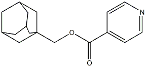 イソニコチン酸(1-アダマンチル)メチル 化学構造式