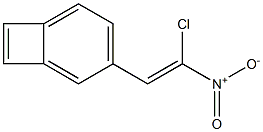 1-(2-クロロ-2-ニトロエテニル)-3,4-(エテン-1,2-ジイル)ベンゼン 化学構造式