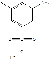 3-Amino-5-methylbenzenesulfonic acid lithium salt Structure