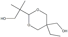 5-Ethyl-2-(2-hydroxy-1,1-dimethylethyl)-5-(hydroxymethyl)-1,3-dioxane,,结构式