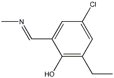 4-Chloro-6-ethyl-2-(methyliminomethyl)phenol|