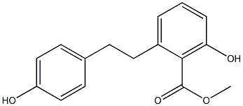 2-(4-Hydroxyphenethyl)-6-hydroxybenzoic acid methyl ester,,结构式