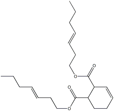 3-Cyclohexene-1,2-dicarboxylic acid bis(3-heptenyl) ester Structure