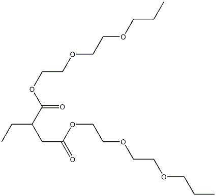 Butane-1,2-dicarboxylic acid bis[2-(2-propoxyethoxy)ethyl] ester 结构式