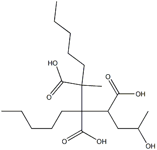 Butane-1,2,3-tricarboxylic acid 1-(2-hydroxypropyl)2,3-dipentyl ester 结构式