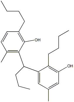 2,5'-Butylidenebis(3-methyl-6-butylphenol) Structure