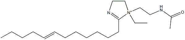 1-[2-(Acetylamino)ethyl]-2-(7-dodecenyl)-1-ethyl-2-imidazoline-1-ium Structure