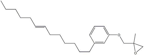 3-(7-Tridecenyl)phenyl 2-methylglycidyl ether,,结构式