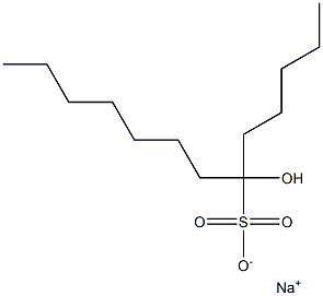 6-Hydroxytridecane-6-sulfonic acid sodium salt Structure