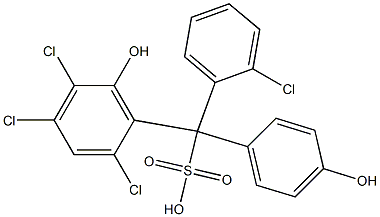 (2-Chlorophenyl)(2,4,5-trichloro-6-hydroxyphenyl)(4-hydroxyphenyl)methanesulfonic acid