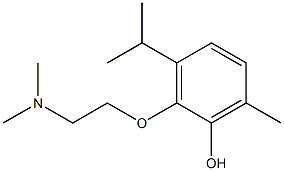 2-[2-(Dimethylamino)ethoxy]-6-methyl-3-(1-methylethyl)phenol Structure