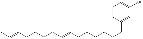 3-(7,13-Pentadecadienyl)phenol,,结构式