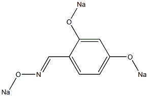 2,4-Di(sodiooxy)-1-sodiooxyiminomethylbenzene 结构式