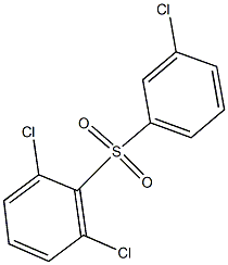 2,6-Dichlorophenyl 3-chlorophenyl sulfone,,结构式