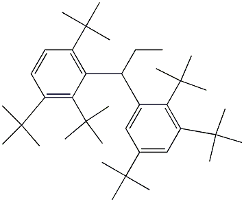 1-(2,3,5-Tri-tert-butylphenyl)-1-(2,3,6-tri-tert-butylphenyl)propane Structure