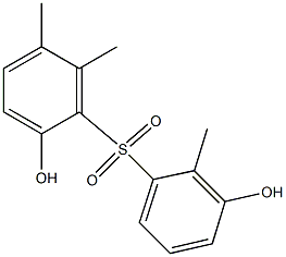 2,3'-Dihydroxy-2',5,6-trimethyl[sulfonylbisbenzene],,结构式