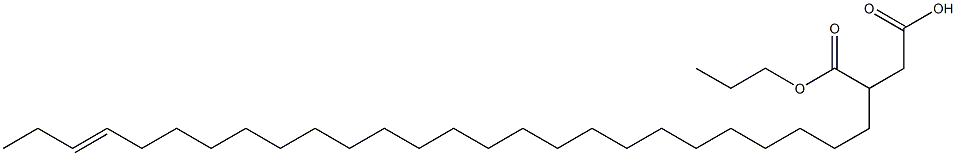 3-(23-Hexacosenyl)succinic acid 1-hydrogen 4-propyl ester,,结构式